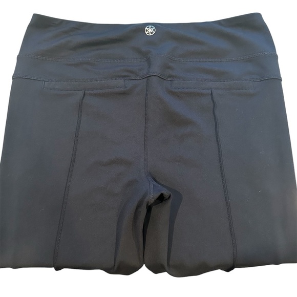 GAIAM Women's Leggings Athletic Workout Pants Side Pockets Gray/Black  Large L - Picture 5 of 11